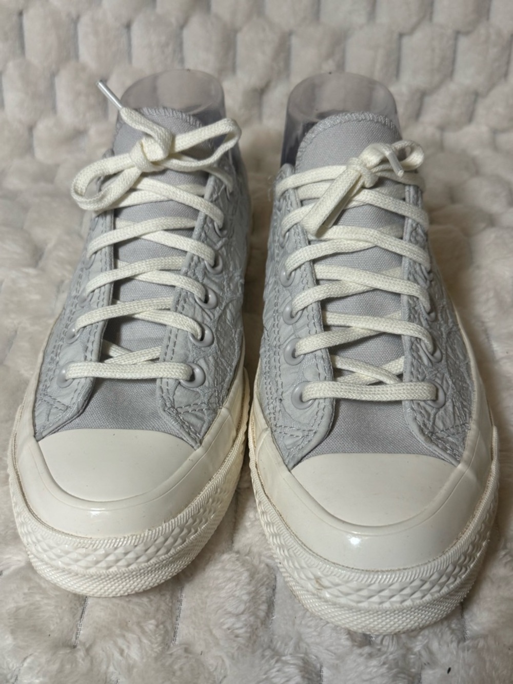 Converse Low Top W 8.5 Grey & Off-White/Cream - Picture 3 of 9